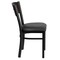 Emma and Oliver Decorative 3 Circle Back Metal Restaurant Dining Chair